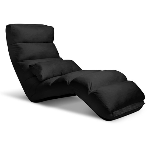 Artiss Adjustable Lounge Sofa Chair - Black