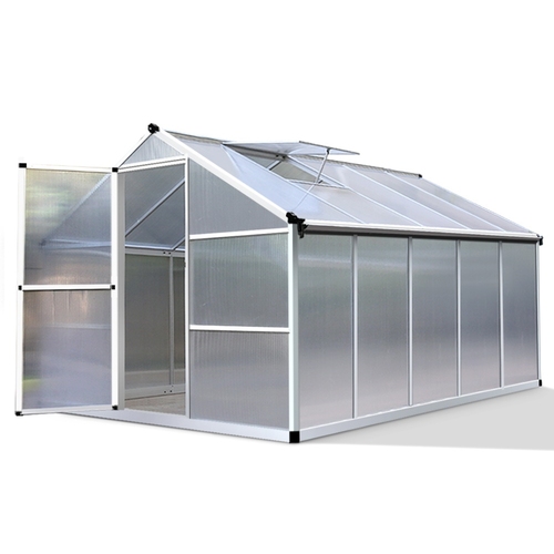Greenfingers Greenhouse Aluminium Green House Garden Shed Greenhouses 3.02x2.5M