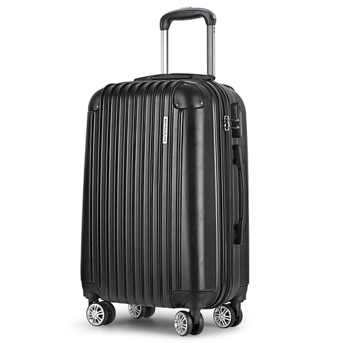 Wanderlite 20inch Lightweight Hard Suit Case Luggage Black