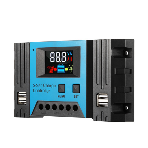 20A Solar Panel Battery Regulator Charge Controller LCD 12V/24V  4 USB 20AMP PWM