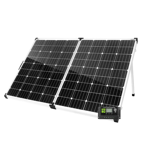 250W 12V Folding Solar Panel Kit Mono Portable Battery Charge Camping Carry Bag